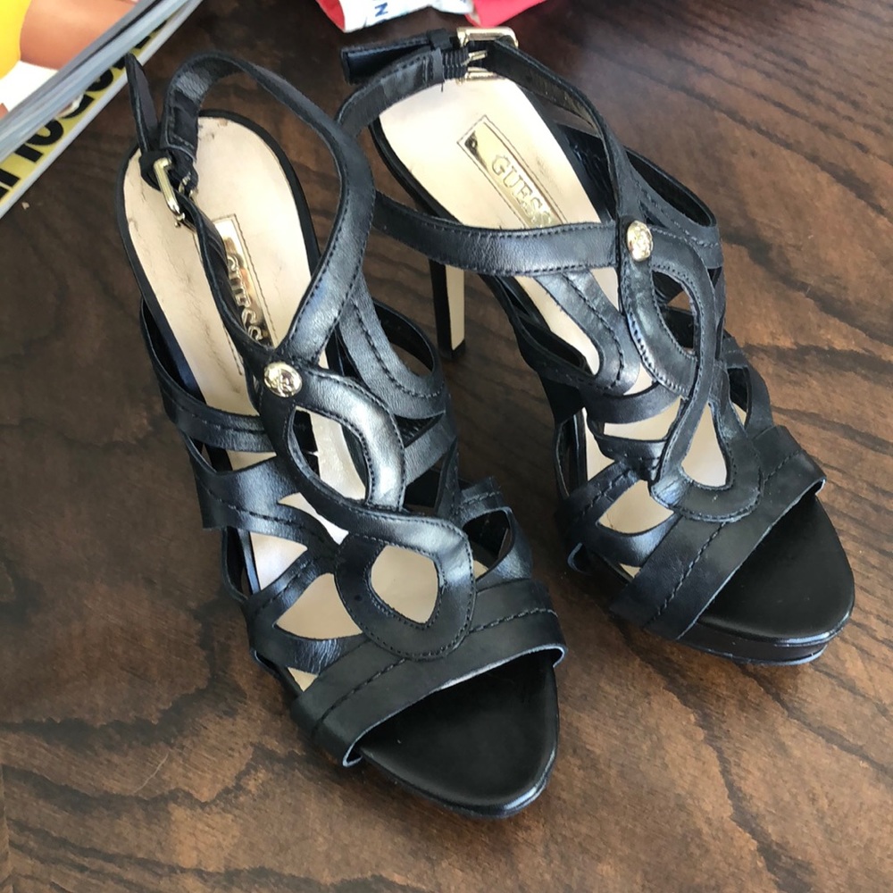 Guess black heels
